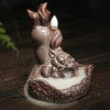 Original ceramic creative reverse aromatherapy stove, antique sandalwood stove attracts wealth Pixiu home decoration - Toy Collection