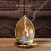 Original ceramic little gossip lion insert incense burner pan incense, gilt porcelain incense insert new Buddhist hall supplies - Toy Collection
