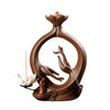 Purple sand smoke backflow aromatherapy stove creative white porcelain lotus flower bergamot zen home ornament original incense - Toy Collection