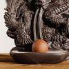 Purple sand smoke large backflow incense burner, creative dragon and phoenix Chengxiang backflow ornamental agarwood burner home ornament - Toy Collection