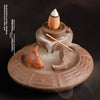 Purple sand stone to run the backflow incense burner, tower incense creativity to turn the world around, smoke backflow ornamental aromatherapy burner - Toy Collection