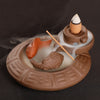 Purple sand stone to run the backflow incense burner, tower incense creativity to turn the world around, smoke backflow ornamental aromatherapy burner - Toy Collection