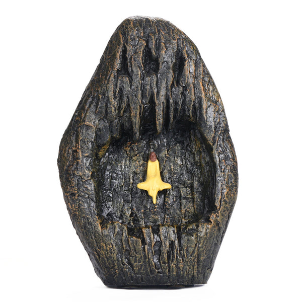 Smoke Backflow Incense Burner Dharma Incense Road Ornament, Creative Resin Gift Aromatherapy Burner Original - Toy Collection