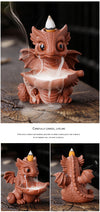 Hot-selling models, European home accessories, creative small ornaments, dinosaur baby smoke backflow incense burner - Toy Collection