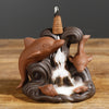 Purple sand viewing tower cigarette backflow incense burner creative marine animal dolphin sandalwood backflow aromatherapy burner ornament - Toy Collection