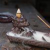 Hot-selling ceramic backflow incense burner small dragon alpine flowing water backflow aromatherapy burner home ornaments - Toy Collection