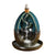 New Ceramic Blue Left and Right Egg Shaped Ornamental Smoke Backflow Aromatherapy Burner Crafts Ceramic Incense Burner - Toy Collection