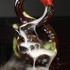 Purple sand backflow incense burner has fish incense burner creativity every year, lotus pond night backflow sandalwood burner home crafts - Toy Collection
