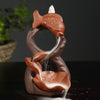 Purple sand backflow incense burner has fish incense burner creativity every year, lotus pond night backflow sandalwood burner home crafts - Toy Collection