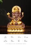 Indian elephant disc incense burner incense utensils, creative animal Taixiang agarwood aromatherapy burner ornament - Toy Collection