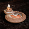Quiet dust, purple sand backflow incense burner, creative gossip turns the world around and backflow aromatherapy burner ornament - Toy Collection