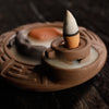 Quiet dust, purple sand backflow incense burner, creative gossip turns the world around and backflow aromatherapy burner ornament - Toy Collection