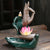 Quiet Dust, Ceramic Red Bergamot Lotus Tathagata Backflow Aromatherapy Burner Home Ornament Original - Toy Collection