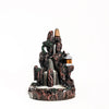 New resin smoke backflow incense burner, creative alpine and flowing water LED light ornamental backflow aromatherapy burner original - Toy Collection