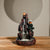 New resin smoke backflow incense burner, creative alpine and flowing water LED light ornamental backflow aromatherapy burner original - Toy Collection