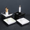 Ceramic Black and White Peruvian Wood Fragrance Holder Soot Collector Candle Holder Nordic Scented Candle Tool Tray - Toy Collection