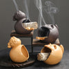 Ceramic Peruvian wood burner sage sage tray aromatherapy incense burner home decoration ornament - Toy Collection