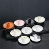 Nordic ins style simple candle holder Peruvian wood incense ornament, creative ceramic atmosphere candle holder household tray - Toy Collection
