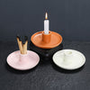 Nordic ins style simple candle holder Peruvian wood incense ornament, creative ceramic atmosphere candle holder household tray - Toy Collection