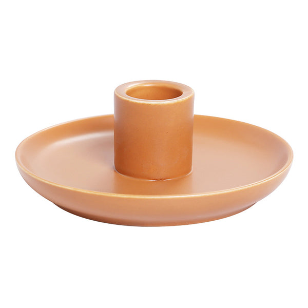 Nordic ins style simple candle holder Peruvian wood incense ornament, creative ceramic atmosphere candle holder household tray - Toy Collection