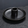 Nordic ins style simple candle holder Peruvian wood incense ornament, creative ceramic atmosphere candle holder household tray - Toy Collection
