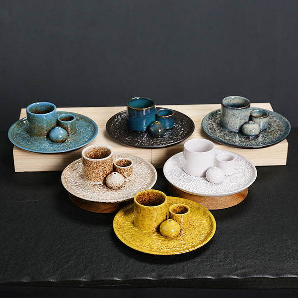 Ceramic incense burner candle holder peru holy wood burning bracket palo santo holder sage tray - Toy Collection