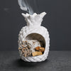 European ceramic atmosphere layout crafts pineapple aromatherapy stove creative eggshell peruvian holy wood burning bracket tray - Toy Collection