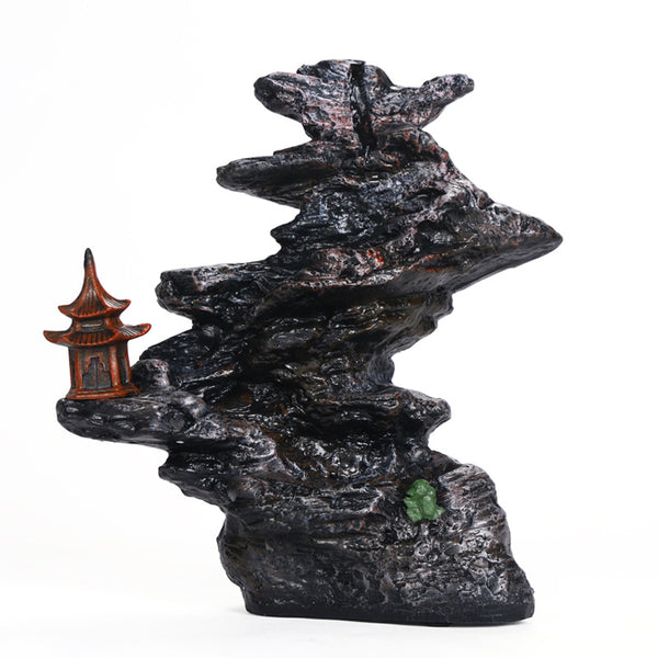 Original smoke backflow aromatherapy furnace resin handicraft ornament, creative mountains and rivers, Jingshan Yousi sandalwood backflow - Toy Collection