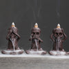 Original purple sand backflow incense burner Halloween gift, American skull head ghost backflow incense incense burner ornament - Toy Collection