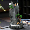 Quiet dust, resin alpine flowing water smoke backflow ornamental aromatherapy burner, creative landscape backflow incense burner crafts - Toy Collection