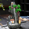 Quiet dust, resin alpine flowing water smoke backflow ornamental aromatherapy burner, creative landscape backflow incense burner crafts - Toy Collection