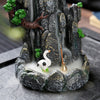 Quiet dust, resin alpine flowing water smoke backflow ornamental aromatherapy burner, creative landscape backflow incense burner crafts - Toy Collection