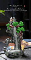 Quiet dust, resin alpine flowing water smoke backflow ornamental aromatherapy burner, creative landscape backflow incense burner crafts - Toy Collection