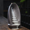 Original backflow incense burner, alpine and flowing water ceramics, tower incense burner creative view smoke agarwood road ornament - Toy Collection