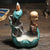 Ceramic green lotus backflow incense burner, small novice aromatherapy burner ornament, handicrafts, more incense every year - Toy Collection