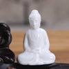 Ceramic backflow incense burner, antique lotus pond moonlight Tathagata aromatherapy burner home ornament Guanyin original - Toy Collection