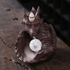 Purple sand smoke backflow aromatherapy burner, creative Xiao Long play beads incense burner home jewelry handicraft ornament - Toy Collection
