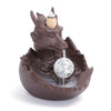 Purple sand smoke backflow aromatherapy burner, creative Xiao Long play beads incense burner home jewelry handicraft ornament - Toy Collection