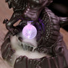 Ceramic Chinese-style auspicious dragon backflow incense burner, creative LED light backflow sandalwood burner, original home jewelry ornament - Toy Collection