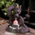 Ceramic Chinese-style auspicious dragon backflow incense burner, creative LED light backflow sandalwood burner, original home jewelry ornament - Toy Collection