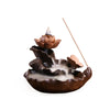 Ceramic Aromatherapy Burner Backflow Incense Burner, Creative Lotus Pond Moonlight Incense Burner Tea Ceremony Ornament Incense Burner Lotus Leaf - Toy Collection
