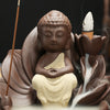 Original Backflow Incense Burner Ceramic, Lotus Western Sansheng Creative Small Purple Sand Incense Burner Ornament Sandalwood Aromatherapy Burner - Toy Collection