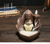 Original Backflow Incense Burner Ceramic, Lotus Western Sansheng Creative Small Purple Sand Incense Burner Ornament Sandalwood Aromatherapy Burner - Toy Collection