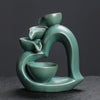Ceramic backflow aromatherapy burner has both sides, creative European and American love Valentine's Day sandalwood backflow incense burner ornament - Toy Collection