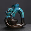 Ceramic backflow aromatherapy burner has both sides, creative European and American love Valentine's Day sandalwood backflow incense burner ornament - Toy Collection