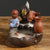 New purple sand sandalwood smoke backflow incense burner home decoration creative alpine water lotus incense road purple sand crafts - Toy Collection