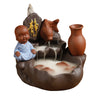New purple sand sandalwood smoke backflow incense burner home decoration creative alpine water lotus incense road purple sand crafts - Toy Collection