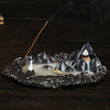 Original ceramic incense burner, antique alpine and flowing water backflow incense burner incense burner incense tower incense burner Buddhist crafts - Toy Collection