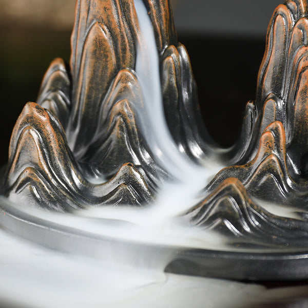 Resin Sandalwood Backflow Aromatherapy Furnace Home Ornament Creative Alpine Water Smoke Backflow Furnace Craft Ornament - Toy Collection