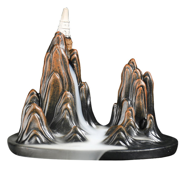 Resin Sandalwood Backflow Aromatherapy Furnace Home Ornament Creative Alpine Water Smoke Backflow Furnace Craft Ornament - Toy Collection